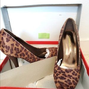 Leopard print heels